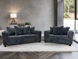 Cloudline Charcoal Sofa & Loveseat Set from Happy Homes - Luna Furniture