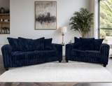 Cloudline Navy Sofa & Loveseat Set from Happy Homes - Luna Furniture