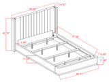 Charlene Oat Tweed Upholstered King Bed