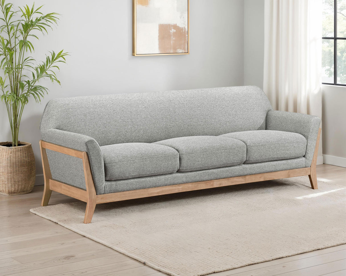 Vaughn Gray Fabric Upholstered Flared Arm Sofa from Coaster - Luna Furniture