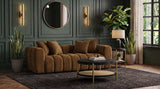 Lazaro Bronze Fabric Upholstered Wide Channel Sofa from Coaster - Luna Furniture