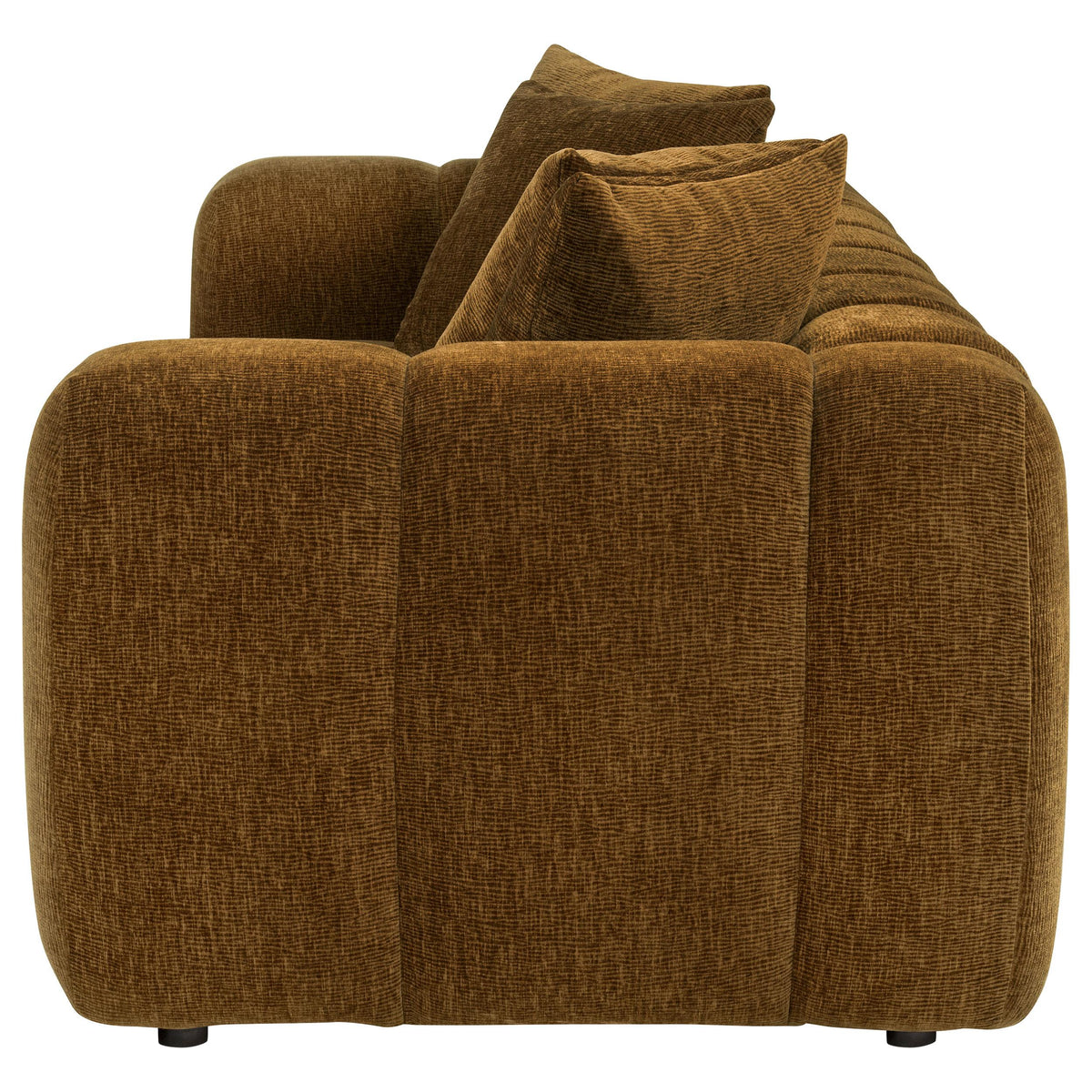 Lazaro Bronze Fabric Upholstered Wide Channel Sofa from Coaster - Luna Furniture
