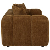 Lazaro Bronze Fabric Upholstered Wide Channel Loveseat from Coaster - Luna Furniture