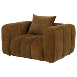 Lazaro Bronze Fabric Upholstered Wide Channel Accent Chair from Coaster - Luna Furniture
