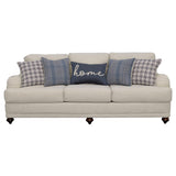 Glenn Light Gray 2-Piece Recessed Arms Living Room Set from Coaster - Luna Furniture
