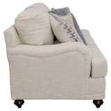Glenn Light Gray 2-Piece Recessed Arms Living Room Set from Coaster - Luna Furniture