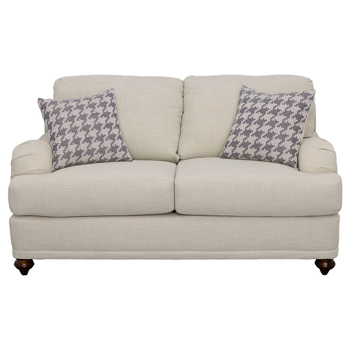 Glenn Light Gray 2-Piece Recessed Arms Living Room Set from Coaster - Luna Furniture