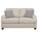 Glenn Light Gray 2-Piece Recessed Arms Living Room Set from Coaster - Luna Furniture