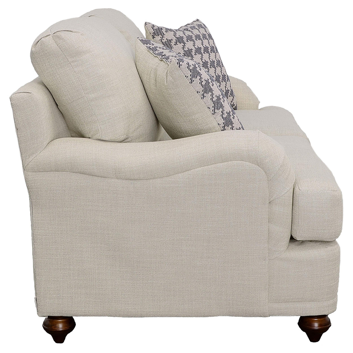 Glenn Light Gray 2-Piece Recessed Arms Living Room Set from Coaster - Luna Furniture