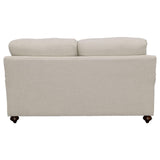 Glenn Light Gray 2-Piece Recessed Arms Living Room Set from Coaster - Luna Furniture