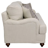 Glenn Light Gray Cushion Back Sofa from Coaster - Luna Furniture