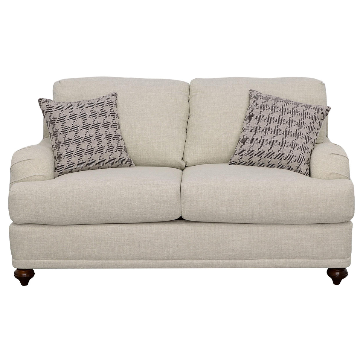 Glenn Light Gray Cushion Back Loveseat from Coaster - Luna Furniture