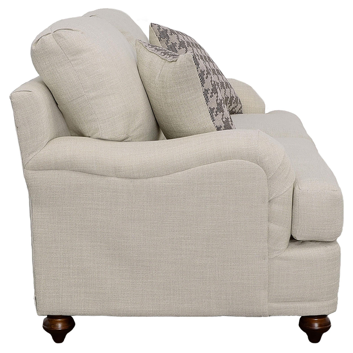 Glenn Light Gray Cushion Back Loveseat from Coaster - Luna Furniture