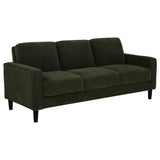 Ruth Matcha Green 2-Piece Fabric Upholstered Track Arm Living Room Set from Coaster - Luna Furniture