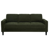 Ruth Matcha Green 3-Piece Fabric Upholstered Track Arm Living Room Set from Coaster - Luna Furniture