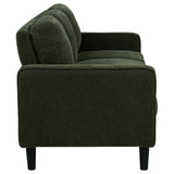 Ruth Matcha Green 3-Piece Fabric Upholstered Track Arm Living Room Set from Coaster - Luna Furniture