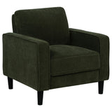 Ruth Matcha Green 3-Piece Fabric Upholstered Track Arm Living Room Set from Coaster - Luna Furniture