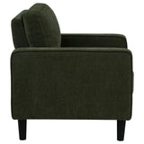 Ruth Matcha Green 3-Piece Fabric Upholstered Track Arm Living Room Set from Coaster - Luna Furniture