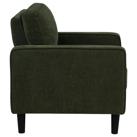 Ruth Matcha Green 3-Piece Fabric Upholstered Track Arm Living Room Set-SET | 511214 | 511215 | 511216-Coaster-511214-S3_14.jpg-Luna Furniture