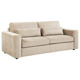 Amador Camel Chenille Upholstered Track Arm Sofa from Coaster - Luna Furniture