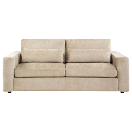 Amador Camel Chenille Upholstered Track Arm Sofa from Coaster - Luna Furniture