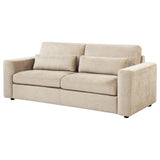 Amador Camel Chenille Upholstered Track Arm Sofa from Coaster - Luna Furniture