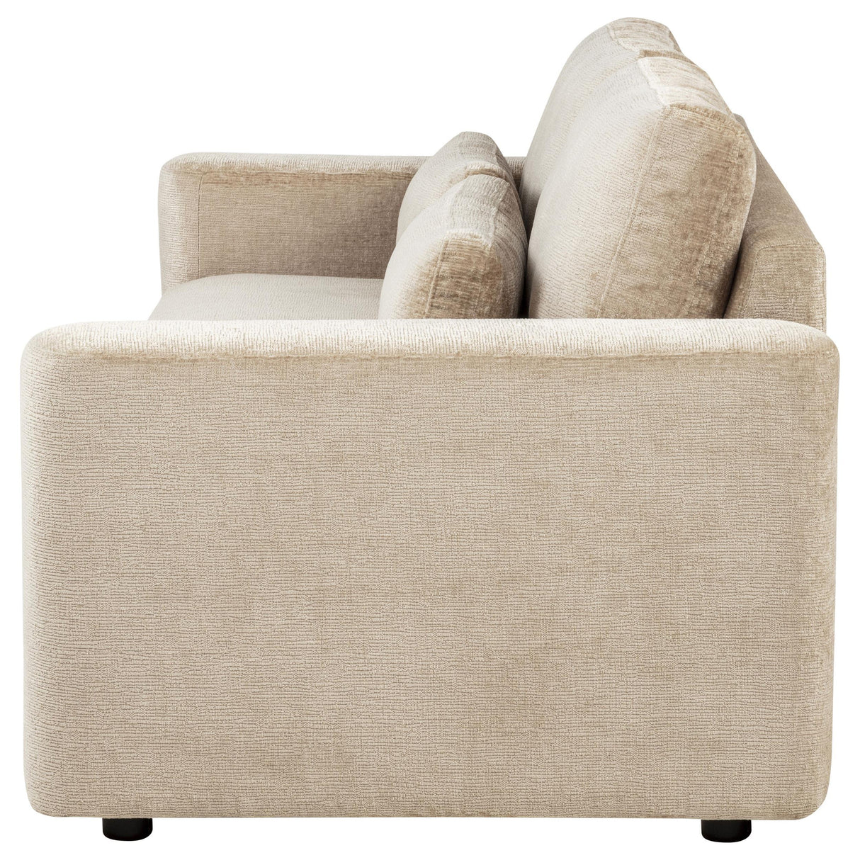 Amador Camel Chenille Upholstered Track Arm Sofa from Coaster - Luna Furniture