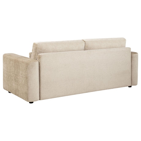 Amador Camel Chenille Upholstered Track Arm Sofa from Coaster - Luna Furniture