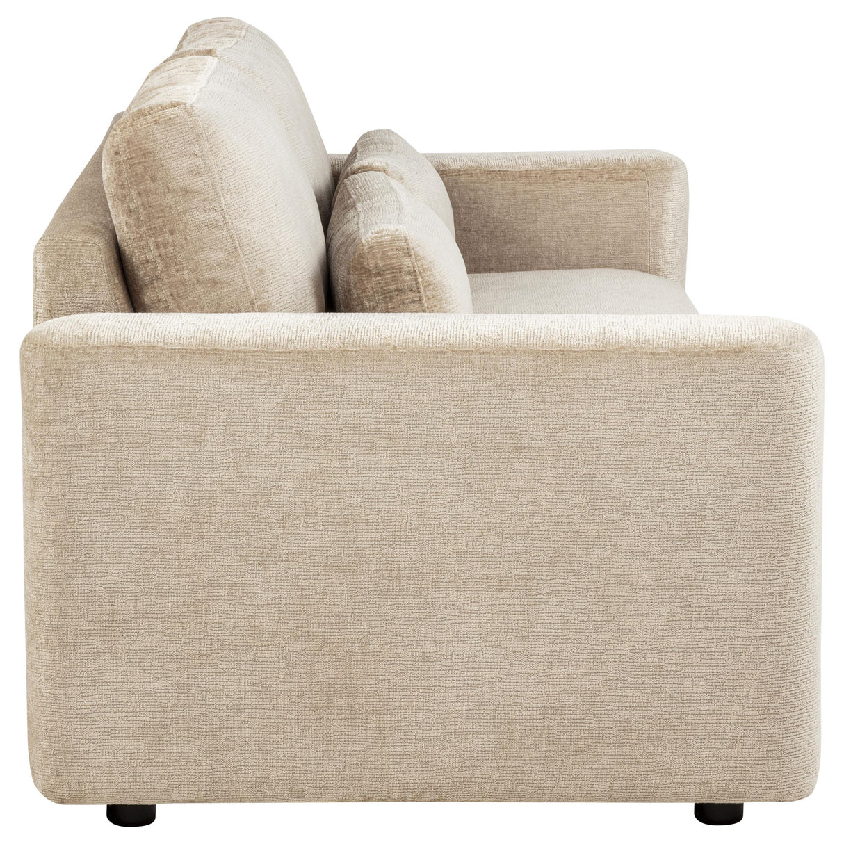 Amador Camel Chenille Upholstered Track Arm Sofa from Coaster - Luna Furniture
