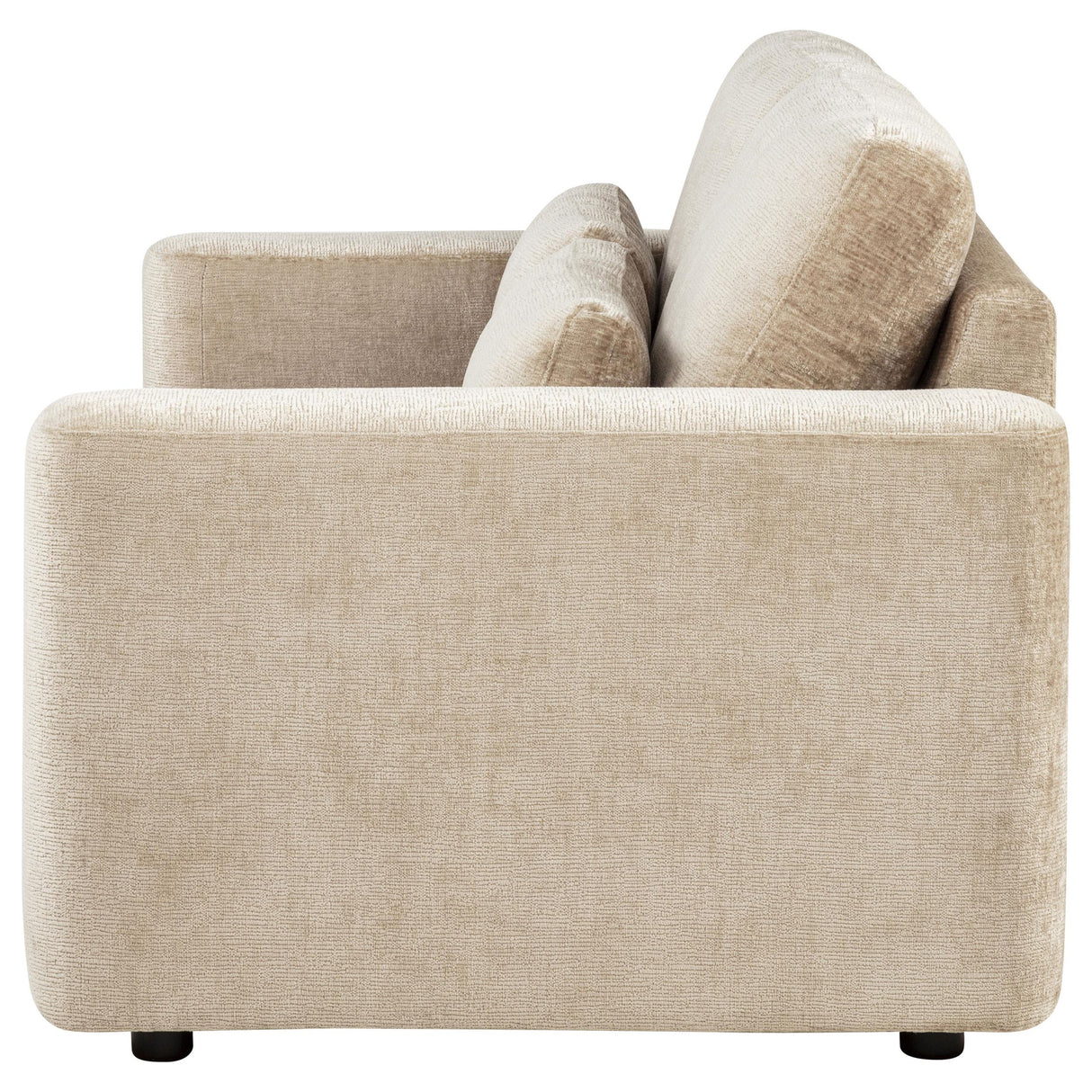 Amador Camel Chenille Upholstered Track Arm Loveseat from Coaster - Luna Furniture