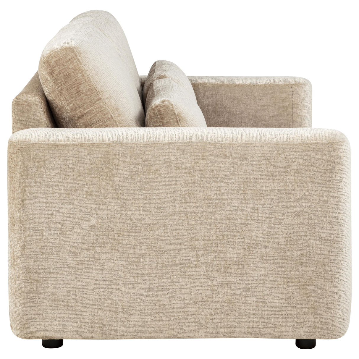 Amador Camel Chenille Upholstered Track Arm Loveseat from Coaster - Luna Furniture