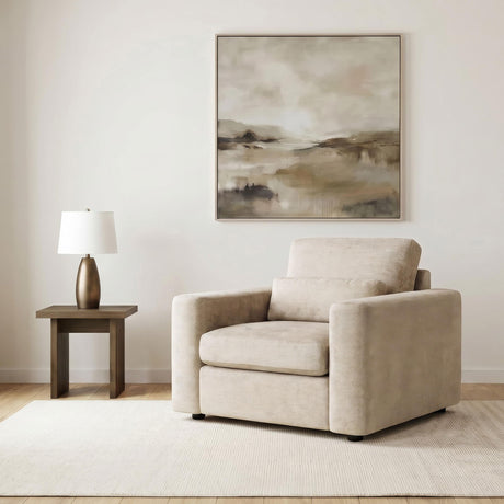 Amador Camel Chenille Upholstered Track Arm Accent Chair from Coaster - Luna Furniture