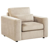 Amador Camel Chenille Upholstered Track Arm Accent Chair from Coaster - Luna Furniture