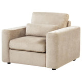 Amador Camel Chenille Upholstered Track Arm Accent Chair from Coaster - Luna Furniture