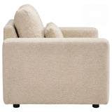 Amador Camel Chenille Upholstered Track Arm Accent Chair from Coaster - Luna Furniture