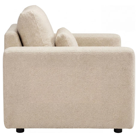Amador Camel Chenille Upholstered Track Arm Accent Chair from Coaster - Luna Furniture