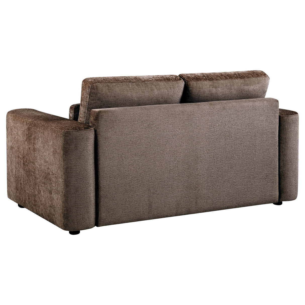 Amador Chocolate Chenille Upholstered Track Arm Living Room Set from Coaster - Luna Furniture