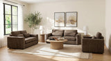 Amador Chocolate Chenille Upholstered Track Arm Accent Chair from Coaster - Luna Furniture