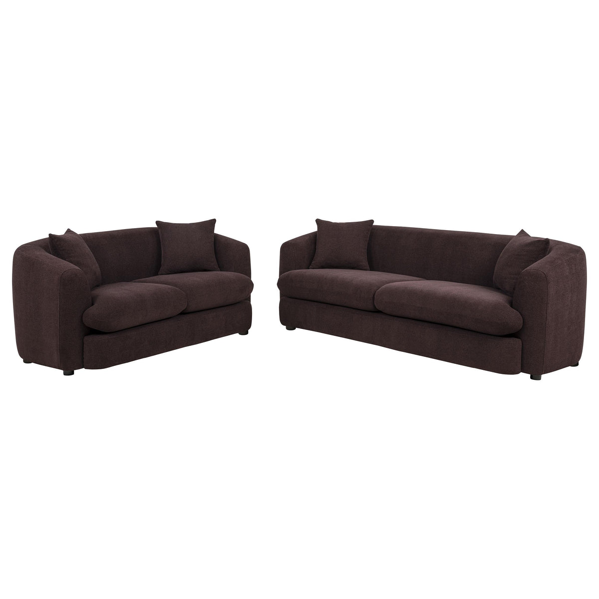 Delroy Aubergine Transitional Living Room Set