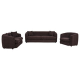 Delroy Aubergine Transitional Living Room Set