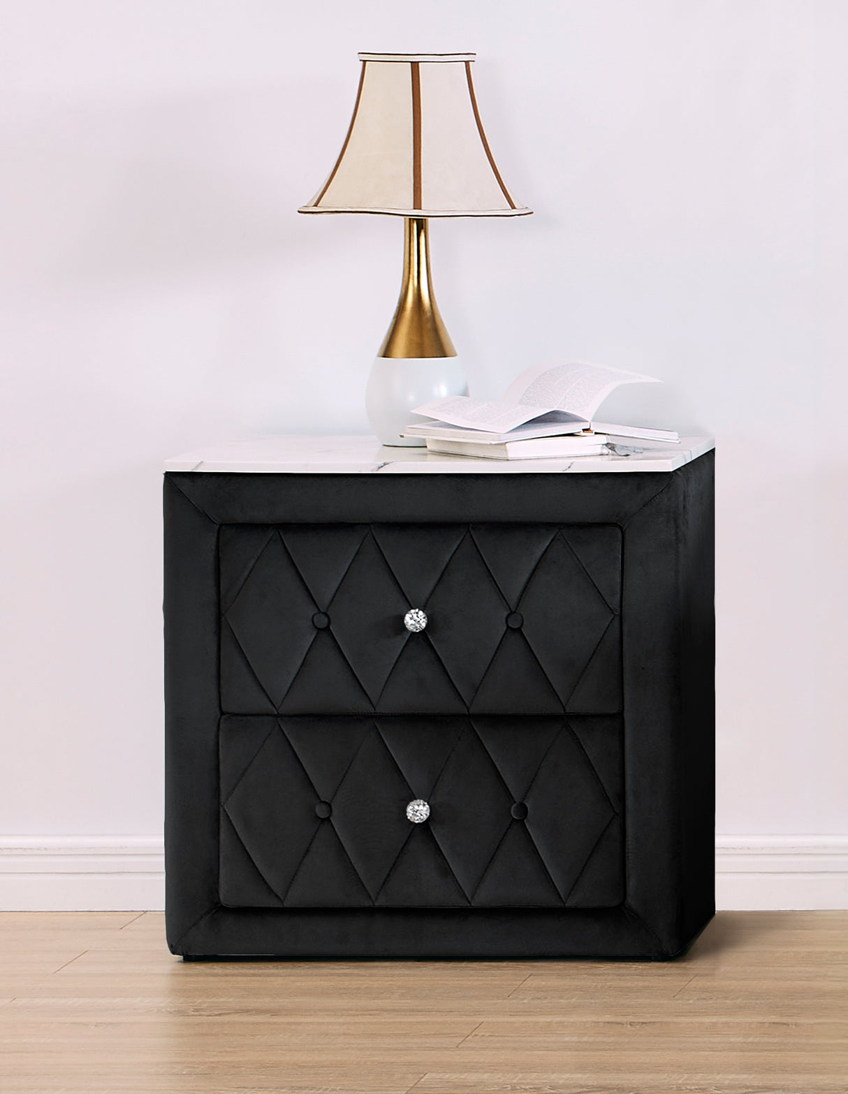 Annabelle Black Nightstand from Crown Mark - Luna Furniture