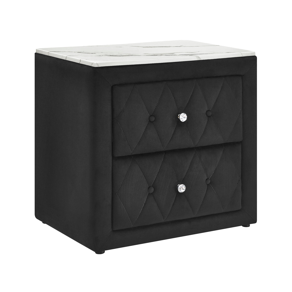 Annabelle Black Nightstand from Crown Mark - Luna Furniture