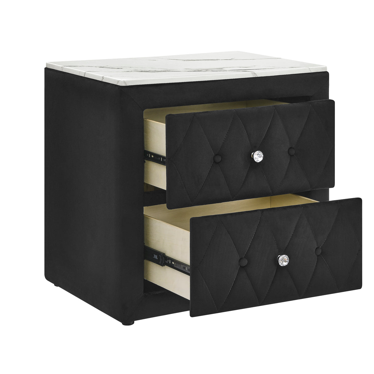 Annabelle Black Nightstand from Crown Mark - Luna Furniture