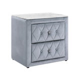 Annabelle Gray Nightstand from Crown Mark - Luna Furniture