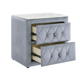 Annabelle Gray Nightstand from Crown Mark - Luna Furniture