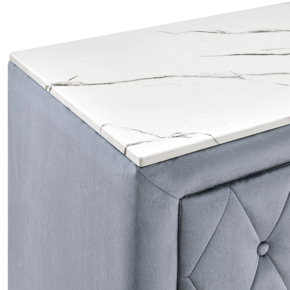 Annabelle Gray Nightstand from Crown Mark - Luna Furniture