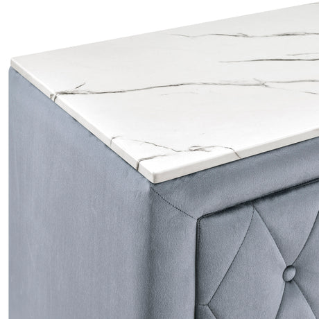 Annabelle Gray Nightstand from Crown Mark - Luna Furniture