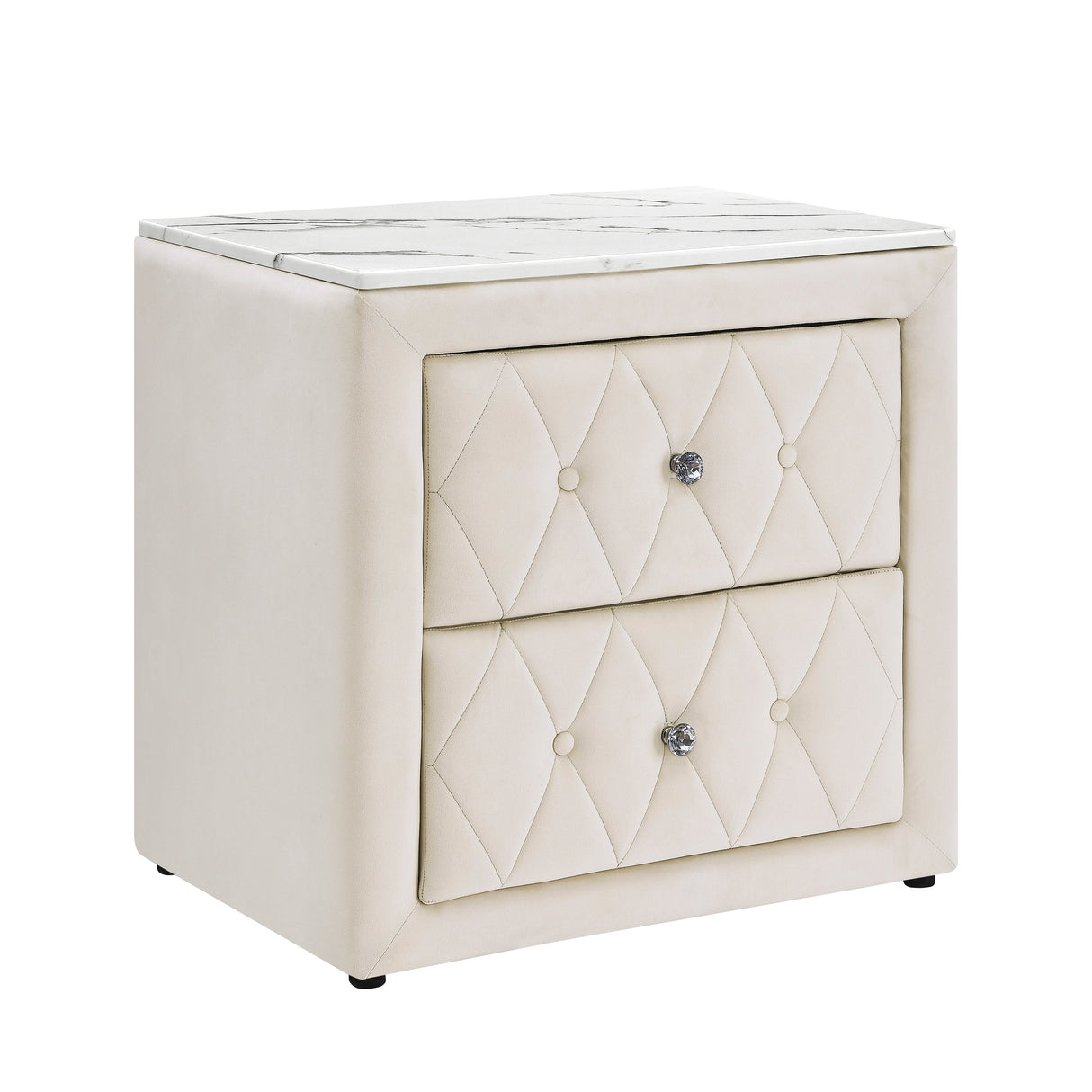 Annabelle Ivory Nightstand from Crown Mark - Luna Furniture