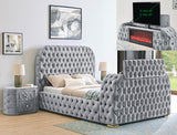 Natalia Gray Nightstand from Crown Mark - Luna Furniture