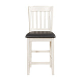 Kiwi White Wash Counter Height Chair, Set of 2 from Homelegance - Luna Furniture